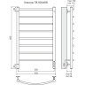 Полотенцесушитель электрический TERMINUS КЛАССИК П8 500x850