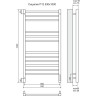Полотенцесушитель электрический TERMINUS СИЦИЛИЯ П12 500x1000 (Sensor Quick Touch)