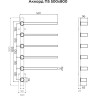 Полотенцесушитель TERMINUS АККОРД П5 500х800 электро