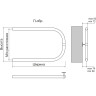 Полотенцесушитель водяной TERMINUS П-ОБРАЗНЫЙ 500x400